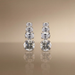Graduated Diamond Drop Earrings