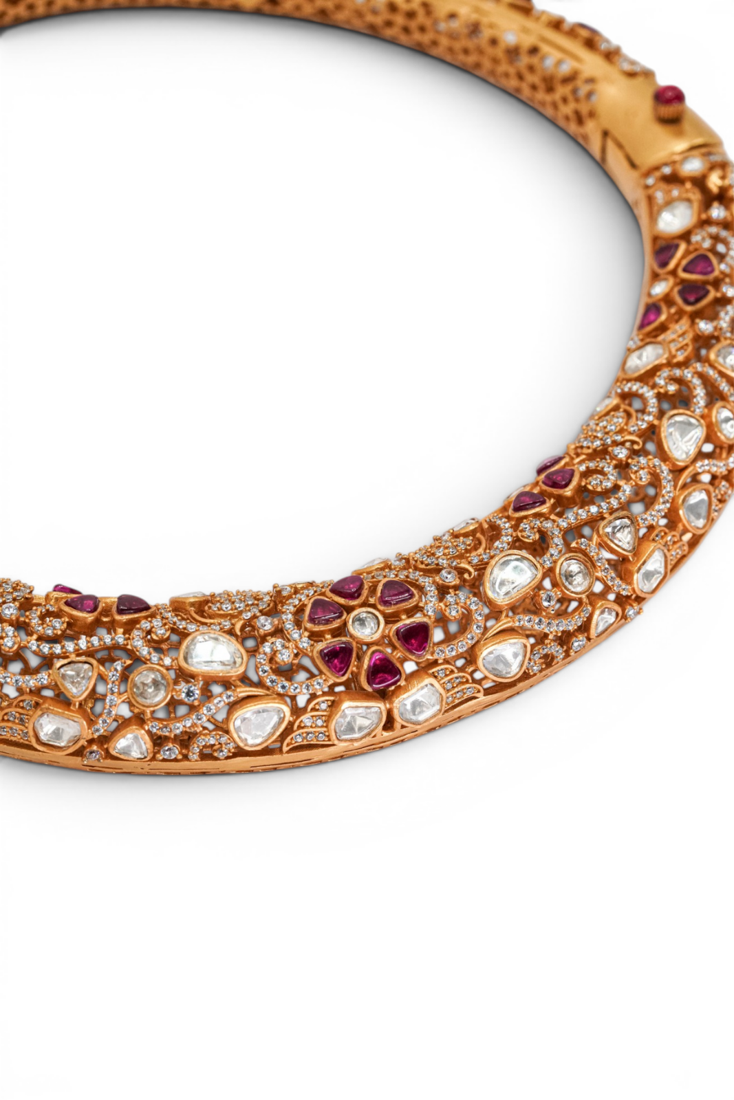 Ruby Polki Heritage Choker