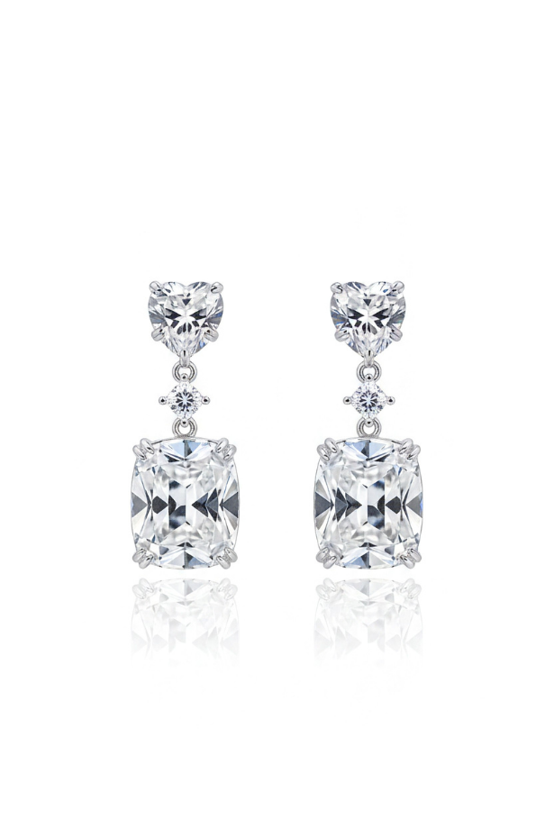 Adeline Moissanite Drop Earrings