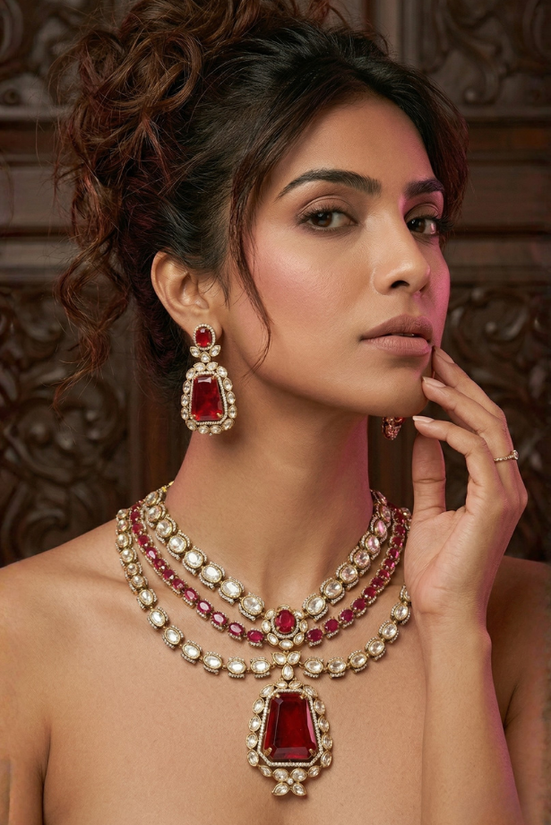 Kundan Jadau Necklace Set – Indian Luxury