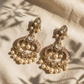 Pearl Crescent Statement Earrings