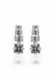 Graduated Diamond Drop Earrings