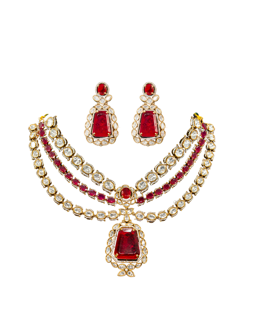 Kundan Jadau Necklace Set – Indian Luxury