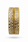 Two-Tone Grecian Luxe Bangle Pair