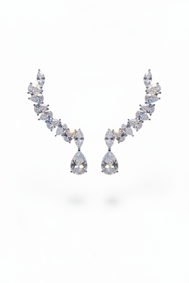 Floral Cascade Chandelier Earrings