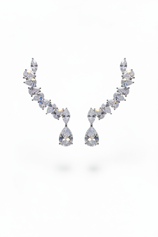 Floral Cascade Chandelier Earrings
