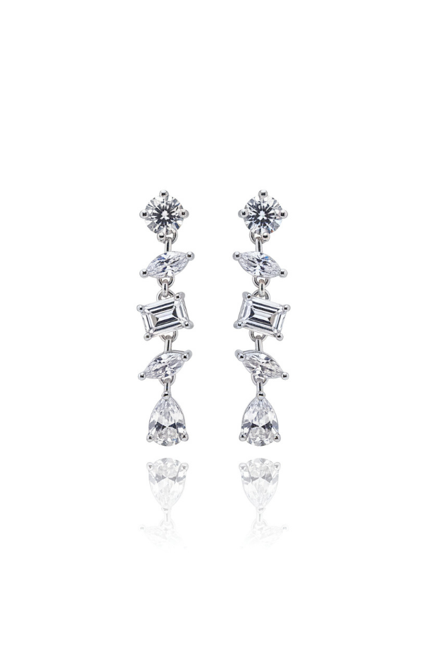 Arabella Moissanite Drop Earrings