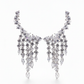 Marquise Fringe Chandelier Earrings