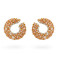 Citrine Sculpted Hoop Earrings