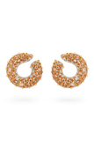 Citrine Sculpted Hoop Earrings