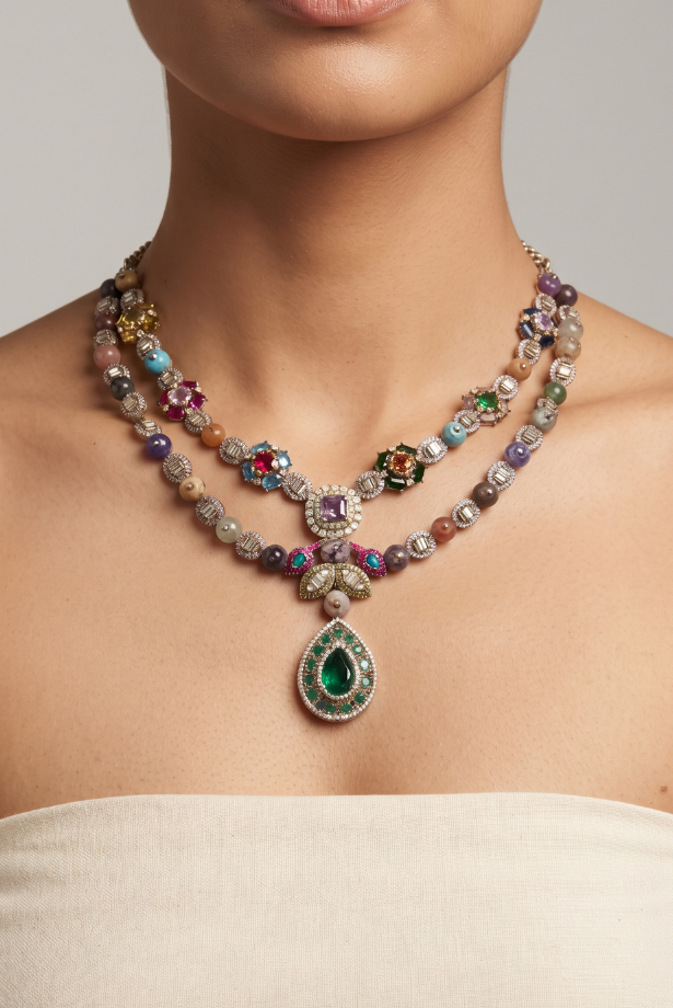 Jardin des Gemmes Multicolour Necklace Set
