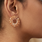 Citrine Sculpted Hoop Earrings