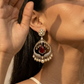 Ruby Drop Statement Earrings