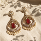 Ruby Drop Statement Earrings