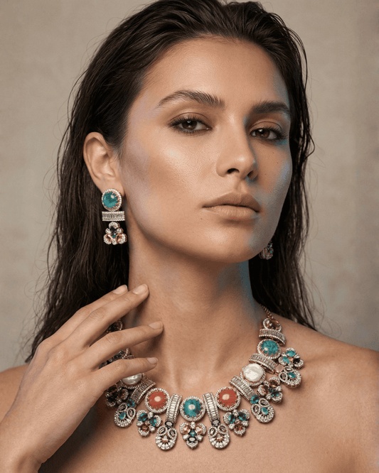 Baroque Multicolor Luxe Necklace Set