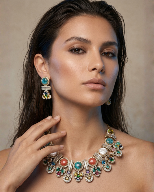 Heritage Bridal Choker Set – Indian Luxury