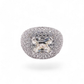 Pave Dome Princess Ring