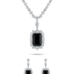 Noir Sovereign Solitaire Necklace Set – Dubai Prestige Edition