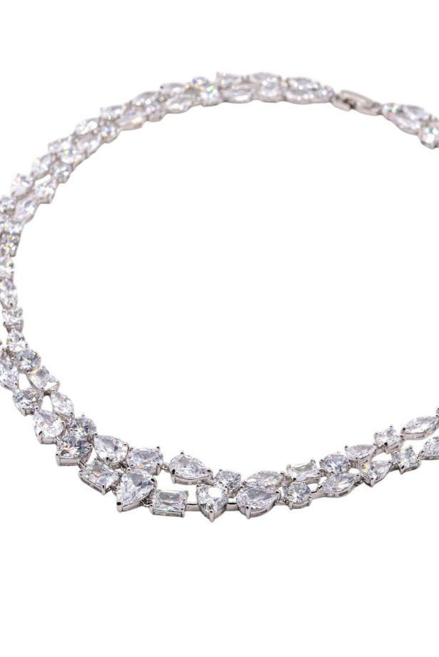 Classic Diamond Statement Necklace Set