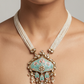 Pastel Lotus Pearl Mala Necklace Set
