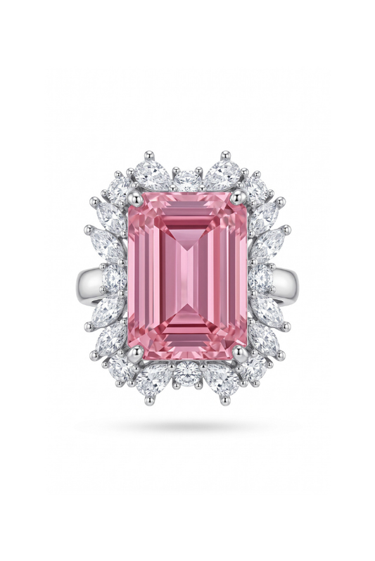 Imperial Blush Pink Doublet Statement Ring