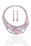 Blush Pink Cascade Necklace Set