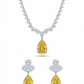 Golden Nights Solitaire Necklace set – Dubai Luxury Essentials