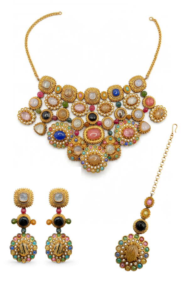 Navratan-Inspired Heritage Bridal Set