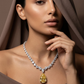 Golden Nights Solitaire Necklace set – Dubai Luxury Essentials