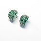 Emerald Pavé Dome Studs