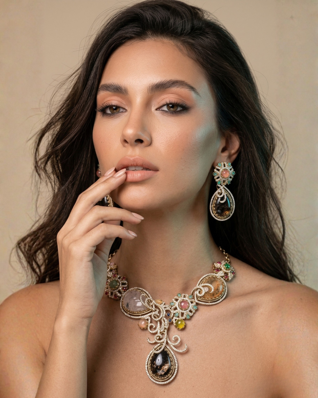 Polki Bridal Necklace Set – Indian Luxury