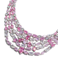 Blush Pink Cascade Necklace Set