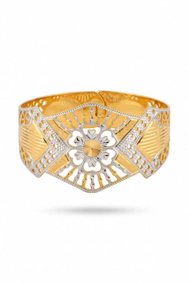 Two-Tone Royal Medallion Cuff