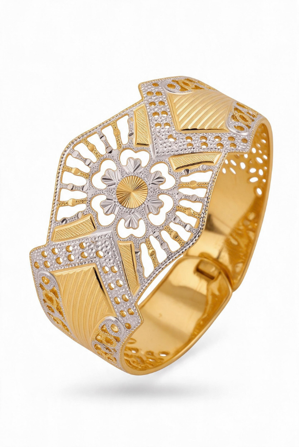 Two-Tone Royal Medallion Cuff