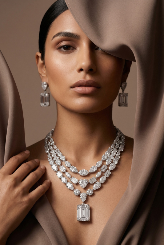 Light of the Moon Necklace Set – Dubai Royal Collection