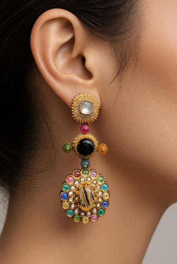 Navratan-Inspired Heritage Bridal Set