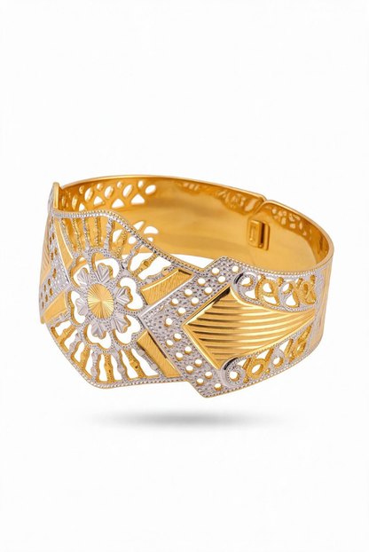 Two-Tone Royal Medallion Cuff