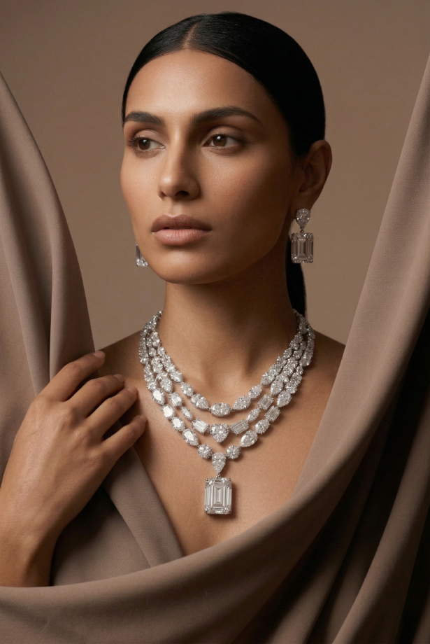 Light of the Moon Necklace Set – Dubai Royal Collection