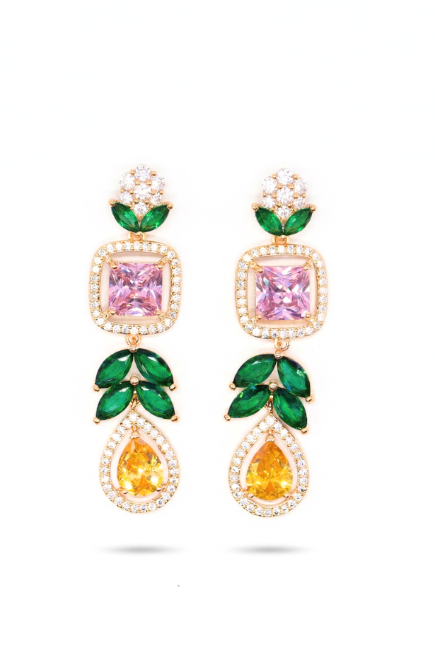 Celestial Multicolor Crystal Necklace Set