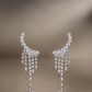 Marquise Fringe Chandelier Earrings