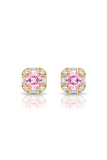 Blush Pink Cushion Statement Studs