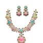 Multicolor Gemstone Statement Necklace – Indian Luxury