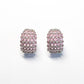 Lavender Pavé Dome Studs