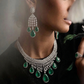 Midnight Emerald Illusion Necklace set