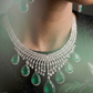 Midnight Emerald Illusion Necklace set
