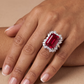 Imperial Ruby Red Doublet Statement Ring