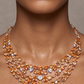 Citrine Cascade Statement Necklace Set