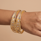 Two-Tone Imperial Lattice Bangle Pair