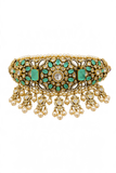 Emerald Empress Kundan Choker Set