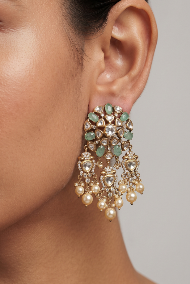 Emerald Empress Kundan Choker Set